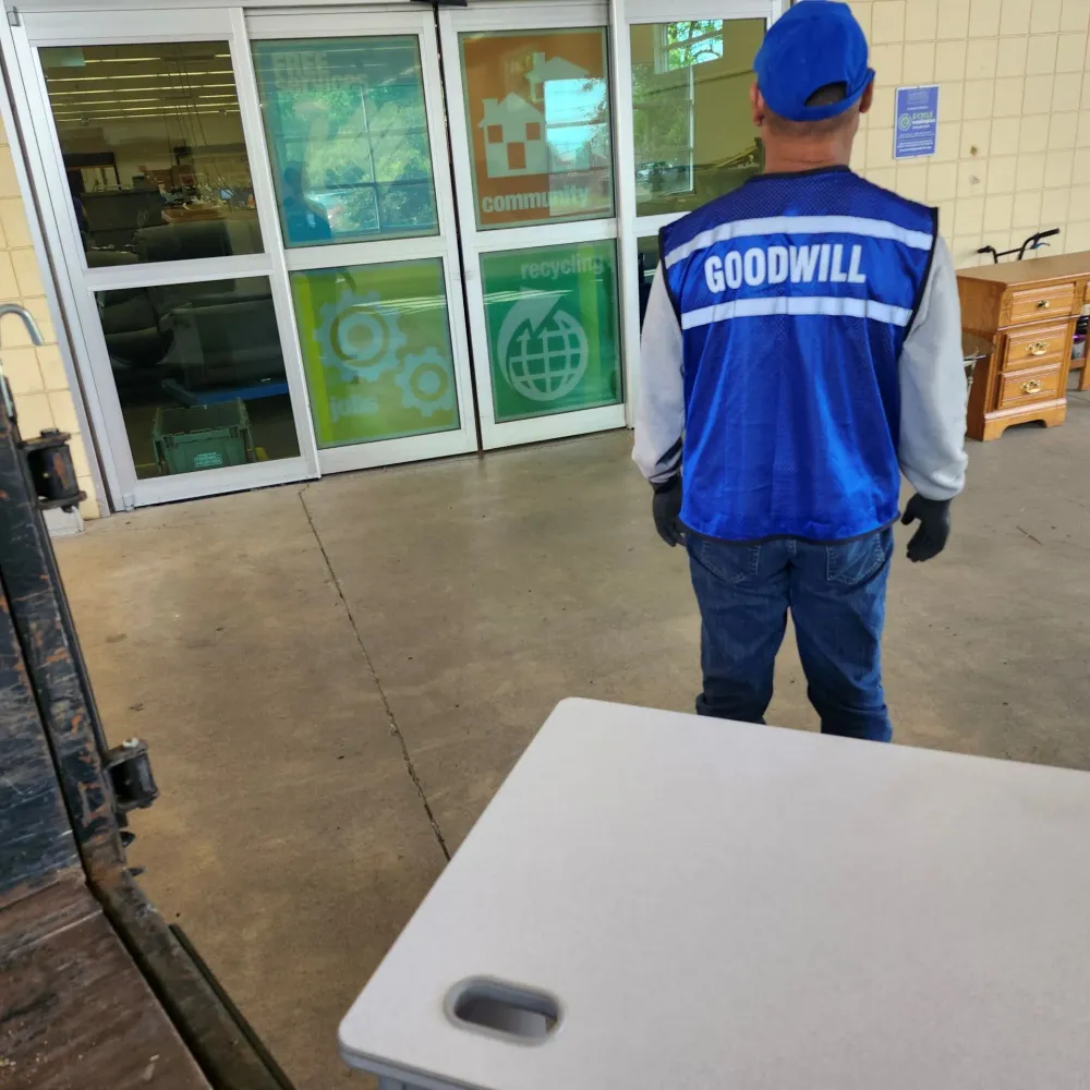 Sorted items ready for donation and recycling by Ross Junk Removal